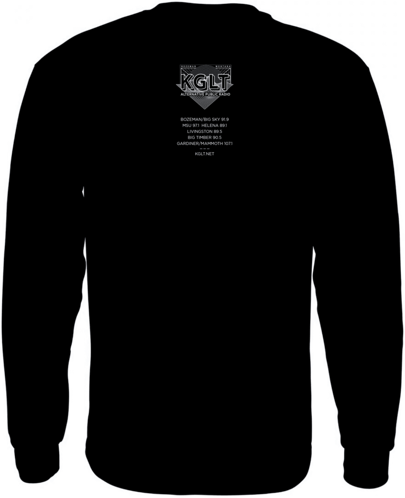KGLT 2023 long-sleeve shirt (back)