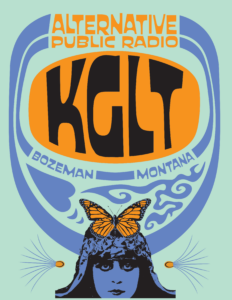 KGLT 2023 logo artwork, designed by Susan Mattson