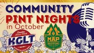 MAP pint night benefit for KGLT, Mondays in October 2023